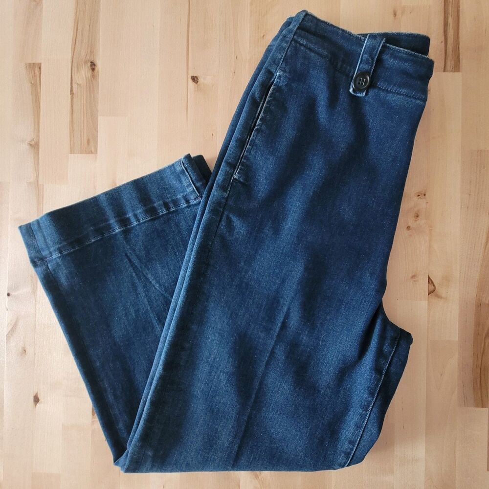 MOTHER Jeans 'The Zipped Greaser Loop' High Rise Wide Leg Denim Jeans SZ 31 WIDE